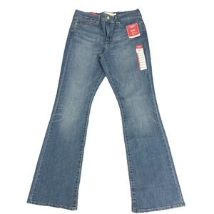 Levi Strauss Signature Women Mid-rise Bootcut Blue Denim Jeans Size 8/W29 L32 NW